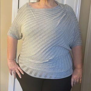 Lane Bryant Grey Poncho Sweater 14/16